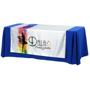Sublimation Blanks Polyester <strong>Custom</strong> <strong>Table</strong> <strong>Runner</strong> With Business Logo Personalized Tablecloth <strong>Runners</strong> for Wedding Tradeshow Events - Product Image 4