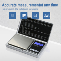 Nouveaux gadgets intelligents pas cher 0.01G 500g balance de bijoux électronique Mini balance de poche numérique meilleure vente usine écran LCD rétro-éclairé