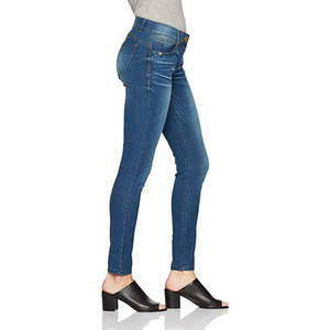 2025 Ladies High Quality Skinny <b>Jeans</b> Mid Waist Denim Pants Sweet Streetwear <b>Button</b> Plus Size for Winter <b>Women</b> - Product Image 6