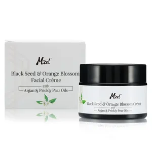 Black Seed Oil Orange Blossom Water Face Moisturizer Cream with Organic Argan Oil | Dark Spot Corrector, Acne Scar Treatment