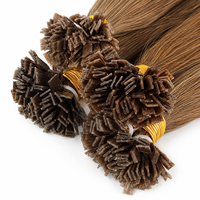 Extensions Flat Tip Vietnamiennes Raw Virgin Cheveux Humains Décolorés Fusion Single Drawn Machine Double Weft.