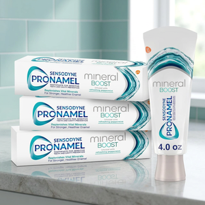 Sensodyne Pronamel Mineral Boost Enamel <b>Toothpaste</b> for Sensitive Teeth Herbal Deep Cleaning Travel Size - Product Image 3