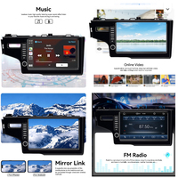 Autoradio LELV 9 pouces avec système Linux pour Honda Fit 3 Jazz (2014-2020), écran partagé, navigation stéréo, Android Auto, lecteur vidéo