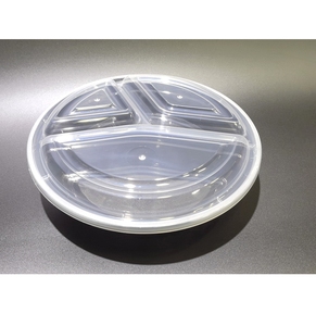 Hacamy trong suốt 3-ngăn lò vi ba thân thiện với môi nhựa bữa ăn chuẩn bị hộp đựng thức ăn nắp phụ kiện nhà bếp Việt Nam - Product Image 1