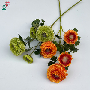 Calendula And Thousand Layer Peony Silk <b>Flowers</b> <b>Artificial</b> <b>Flowers</b> For Home Decor Easter Decoration - Product Image 1