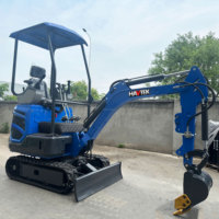 Vente directe d'usine : mini-excavatrice compacte multifonctionnelle, petite excavatrice sur chenilles avec accessoires complets.