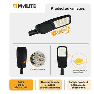 Luminaria de Calle con Diseño de Marco de Vidrio Resistente, Certificación IP67 IK09 Clase I, Luz Blanca Cálida de 3500K, Ángulo de Haz de 70° - Product Image 6