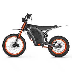 Moto tout-terrain électrique avec suspension hydraulique, batterie lithium 48V 21AH, moteur brushless 3 vitesses 2500W, autonomie 200 km - Product Image 5