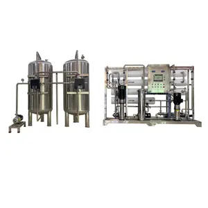 Controlador PLC de ósmosis inversa de doble etapa, sistema de purificación de agua Ultra pura, 3000 litros/hora, proveedor de planta purificadora Ro