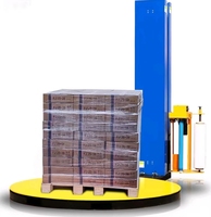 Enrouleur de palettes automatique de qualité supérieure avec film pré-étiré pour l'emballage d'exportation, machine d'emballage de palettes par étirage