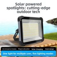 Projecteur LED solaire, lampe de secours pour le camping, batterie externe, lampe de marché nocturne, lanterne portable d'extérieur CE/RoHS