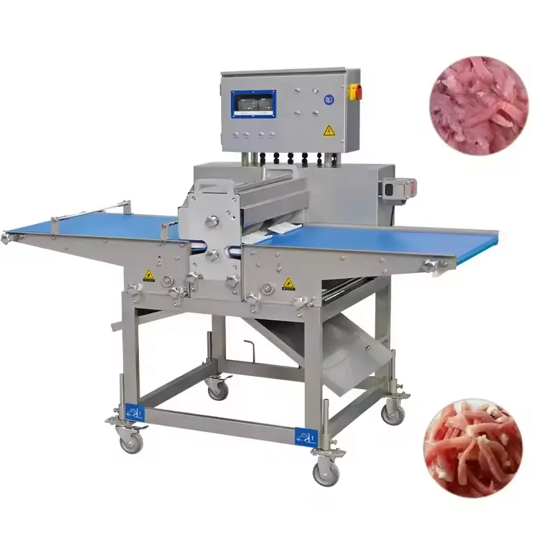 Meat squares chopper diced meat cutting machine cut butchery beef chicken small meat processing machine