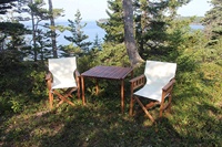 IL-399, Taille Personnalisée et Couleur RPET Tissu Écologique En Bois Pliant Directeur Chaises Peut être Personnalisé