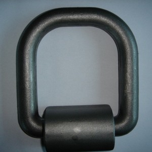 Forged D Ring D3009 Zinc Plated 45 Carbon Steel For Truck Floor Hooks And Trailer Lashing Rings - Product Image 1