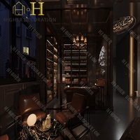 Vitrine de magasin de cigares vintage, éclairage haut de gamme, 2 portes vitrées, humidor à cigares en bois, vitrine à cigares avec plateau et tiroir
