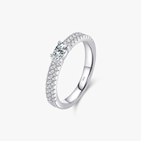 925 argent Sterling étincelle ovale coupe Zircon bague pour les femmes bijoux fins basique anniversaire mariage fiançailles bandes