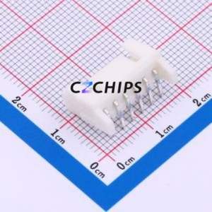 HC-XHD-6PW Wire-to-Board Pin Header Bent Lead Through Hole,P=2.5mm Connector 1x6P 2.5mm Right Angle Insert DF1B - Product Image 2