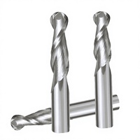 WEIX Fraise à queue sphérique de haute qualité, 2 dents, en carbure monobloc, pour CNC et bois