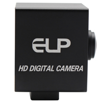 ELP Webcam Fisheye 13MP 3840x2880, casing Mini untuk Robot ATM kios mesin industri HD pengawasan USB untuk Windows