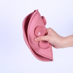Bộ dụng cụ ăn dặm cho bé bằng thép không gỉ và silicon tái sử dụng, không vỡ, kiểu dáng hiện đại Lifetop, đĩa chia ngăn tròn 9 inch, có đế hút silicon - Product Image 5