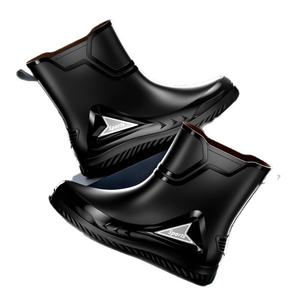 <span class=keywords><strong>Botas</strong></span> de Lluvia para Hombre, Altura Media, Parte Superior de PVC, Impermeables, Transpirables, Antideslizantes, Cálidas, con Forro de <span class=keywords><strong>Pelo</strong></span> Artificial y Suela de Goma - Product Image 4