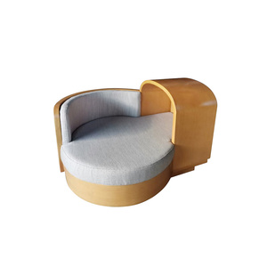 Cama Redonda Moderna para Gatos, Tipo Sofá, Semicerrada, de Madera, con Cojín Lavable, Decoración para Mascotas en Interiores - Product Image 6