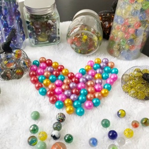 Billes de verre colorées décoratives de 16 mm pour la décoration d'aquariums, perles de verre translucides colorées, fournisseur de billes de verre pour enfants, Chine - Product Image 6