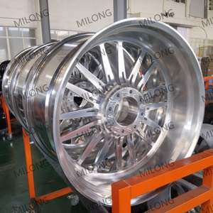 Rines <span class=keywords><strong>Super</strong></span> Single 6x5.5 8x6.5 8x170 6x135 22x12 24x14 26x14 30x16 con Tapa Flotante 4x4, Rines Forjados para <span class=keywords><strong>Ford</strong></span> F150 F250 F350 - Product Image 3