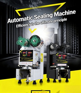 Macchina sigillatrice automatica per bicchieri con pellicola sigillante, attrezzatura da tavolo per sigillare bicchieri di plastica per tè al latte - Product Image 6