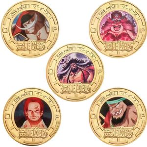 600 Tipi di <span class=keywords><strong>Monete</strong></span> Numismatiche OEM <span class=keywords><strong>One</strong></span> <span class=keywords><strong>Piece</strong></span> Nica Luffy in Smalto Oro e Argento, 4cm Rotonde, 1 Pezzo per Confezione in Plastica OPP - Product Image 6
