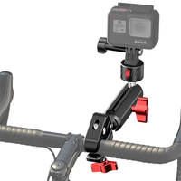 OEM Factory Custom Action Kamera klemm halterung für Fahrrad-/Fahrrad-/Motorrad lenker Pole Stativ rohr Cross bar Gimbal Rods