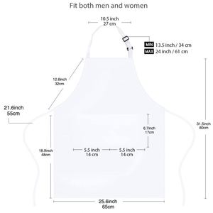 Custom Logo Plain Bib <b>Aprons</b> with 2 Pockets Adjustable Neck Strap Extra Large Long Ties Cooking <b>Kitchen</b> <b>Apron</b> for Women Men - Product Image 3