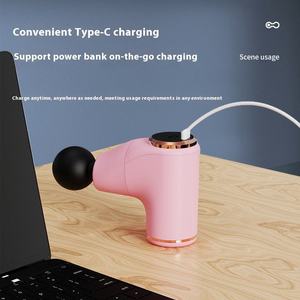 USB 充电式无绳迷你按摩枪健身房旅行便携式深层组织振动放松肌肉电动手持按摩枪 - Product Image 3