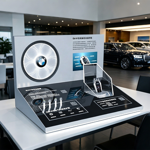 Support d'affichage <span class=keywords><strong>de</strong></span> clés <span class=keywords><strong>de</strong></span> voiture en acrylique personnalisé avec éclairage LED, station d'affichage électronique moderne pour concessionnaires automobiles - Product Image 1