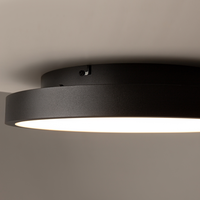 Plafonnier LED moderne en aluminium avec télécommande, CRI 90 élevé, pour salon, salle à manger, chambre, bureau, hall d'entrée, couloir, hôtel