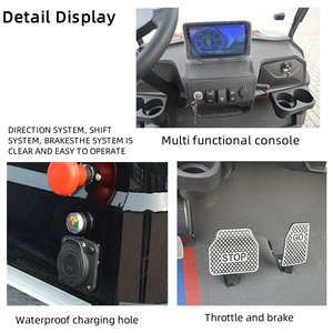 Carrito de Golf Eléctrico de 48V, Vehículo Eléctrico para Visitas Turísticas, Buggy para Inmobiliarias, Hoteles, Recepción, Vehículo <span class=keywords><strong>Todoterreno</strong></span> para Tours, 3-4 Asientos - Product Image 5