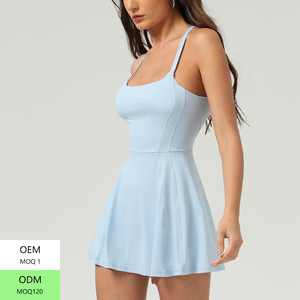 Jupe de tennis française d'été pour femmes, robe de sport décontractée à séchage rapide, coussin de poitrine, sensation de course - Product Image 1
