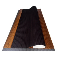 Panel Dinding Dekoratif 3D MDF Fleksibel Berlapis PVC Modern untuk Dinding dan Furnitur
