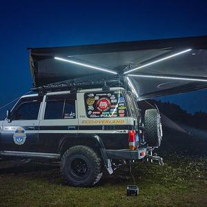 Tente extérieure de toit de voiture sur pied à 270 degrés avec lumières pour la randonnée pédestre pique-niques bateaux néerlandais camping - Product Image 2