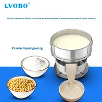 Petite machine de tamisage vibrante électrique en acier inoxydable pour poudre, plastique et lait de soja