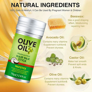 Gel per <span class=keywords><strong>Capelli</strong></span> Solido all'Ingrosso, Prodotti per lo Styling Non Unti, <span class=keywords><strong>Cera</strong></span> Anti-Crespo per Frangia da <span class=keywords><strong>Donna</strong></span> per Fissaggio <span class=keywords><strong>Capelli</strong></span> - Product Image 3