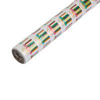 Rouleaux de papier d'emballage de Noël personnalisés Emballage cadeau écologique avec imprimés festifs