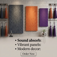 Panneau acoustique en fibre de polyester 100% 600X600mm 9mm avec absorption acoustique hautement efficace, ignifuge et écologique