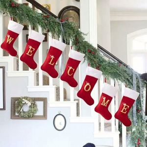 Calcetín Navideño de Santa Claus, Calcetín Navideño con Diseño de Cascanueces, Bailarina y Reno, Calcetín Navideño Personalizado - Product Image 6