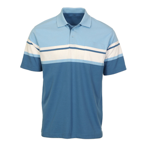 Doux et élégant hommes grande taille pour polos à la mode 100% coton Slim Fit Design motif rayé qualité supérieure - Product Image 5