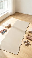 Tapis de yoga en caoutchouc naturel PU épais, tapis d'exercice Pilates, équipement de fitness confortable pour la maison et la salle de sport