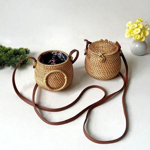 Hand Woven <b>Straw</b> Shoulder <b>Bag</b> Bohemian Style Single Strap ZIP Closure Portable Women's Crossbody <b>Bag</b> Fashion All Seasons - Product Image 1