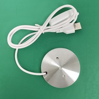 Lumière LED RGB ultra-fine 5V USB pour armoire, lumière ronde pour vitrine à vin, éclairage d'affichage 3D avec télécommande