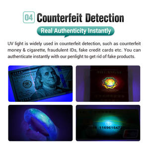 Linterna <span class=keywords><strong>Ultravioleta</strong></span> Dr.K3 UV para Detección de Piel de Mascotas, <span class=keywords><strong>Luz</strong></span> Negra de 365 nm, Linterna LED UV <span class=keywords><strong>Forense</strong></span> FWA, Aleación de Aluminio Fluorescente - Product Image 4