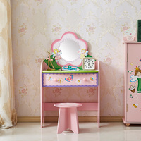 Chaise commode pour chambre d'enfant Modern Designs Table de courtoisie en bois avec miroir de maquillage pour meubles de maison pour enfants